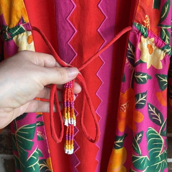 FARM farm rio patchwork embroidered dress Vibrant Floral Maxi Dress - Picture 8 of 14